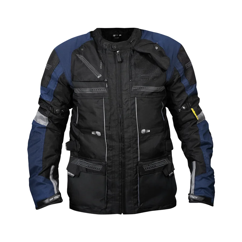 Jaqueta GP Tech Masculina Explorer Adventure Preto/Azul - Spinelli